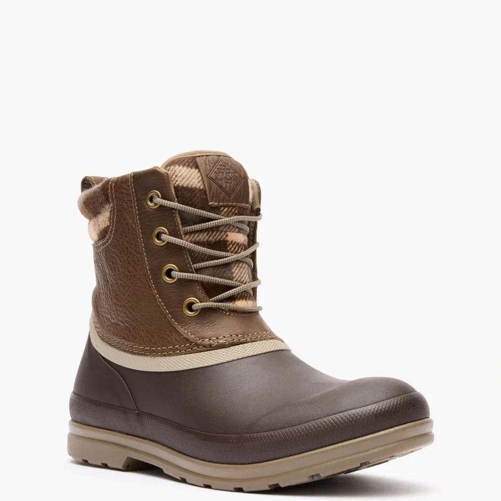 🔴Muck Boot Co. Women's Waterproof Brown Lace-Up Duck Boots